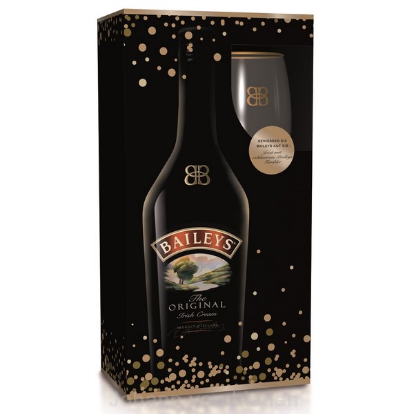 Baileys Irish Cream GeschenkSet mit 1 Tumblerglas Glas